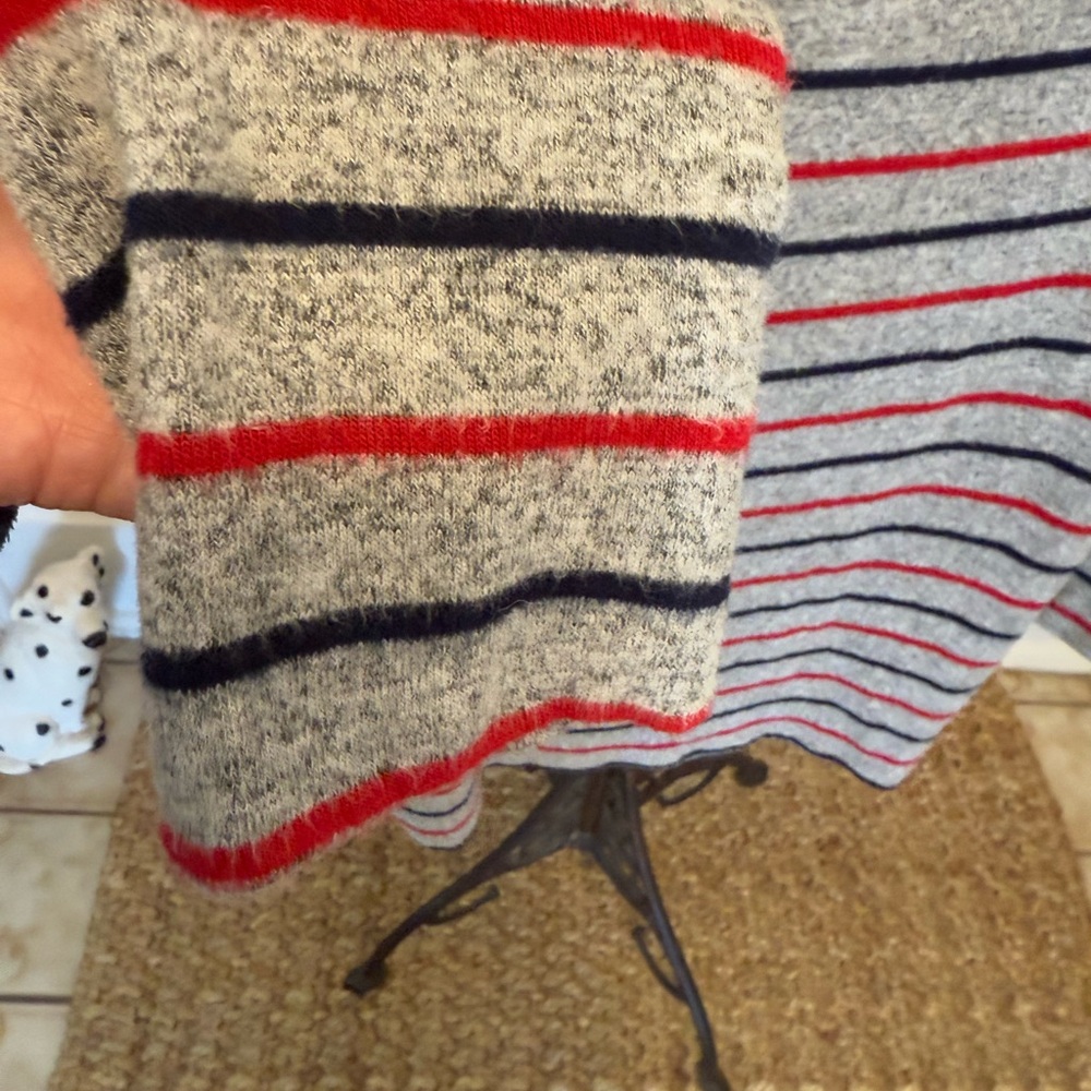 Botanique Stripe Soft Top Shirt LS M Oversized - Picture 6 of 8